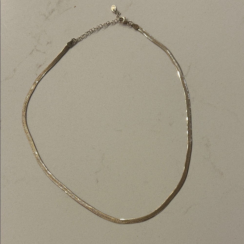 Argento Vivo Herring Bone Necklace - Picture 2 of 3